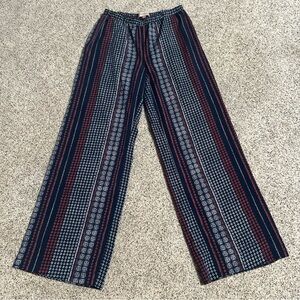 Philosophy Multi Colored Elastic Waist Wide Leg Lounge Pants Size Medium